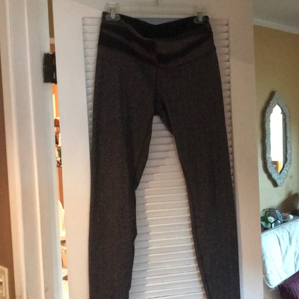 lululemon full length wunder under herringbone